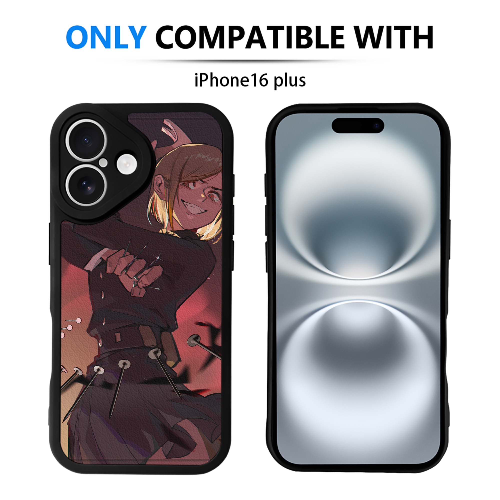 （画像用） 呪術廻戦 Jujutsu Kaisen 【iPhone 16シリーズ対応】シリコンスマホケース（レザー調） 材質：シリコン